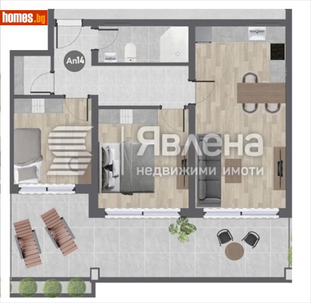 Тристаен, 112m² - Жк. Баларбаши, Благоевград - Апартамент за продажба - ЯВЛЕНА - 116935683