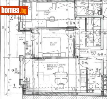 Тристаен, 94m² - Апартамент за продажба - 116949632