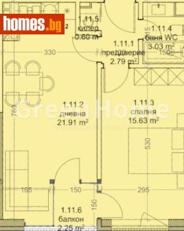 Двустаен, 65m² - Апартамент за продажба - 116979975