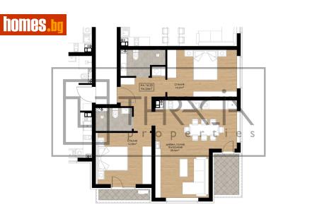 Тристаен, 109m² - Апартамент за продажба - 116986524