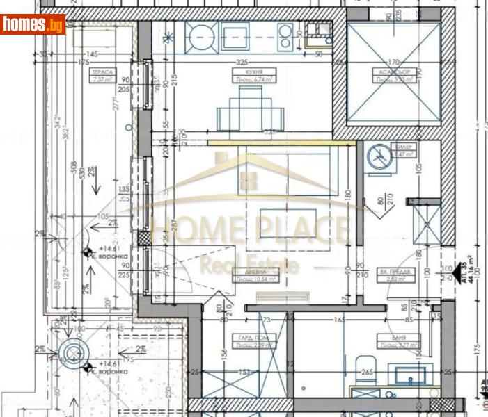 Едностаен, 54m² - Кв. Владиславово, Варна - Апартамент за продажба - Home Place - 116997610