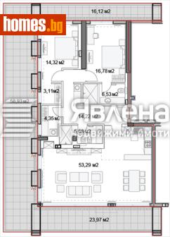 Тристаен, 280m² - Апартамент за продажба - 117011540