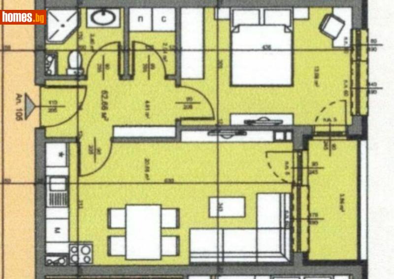 Двустаен, 63m² - Кв. Долно Езерово, Бургас - Апартамент за продажба - ЕМ ДЖИ ЕСТЕЙТ - 117016181