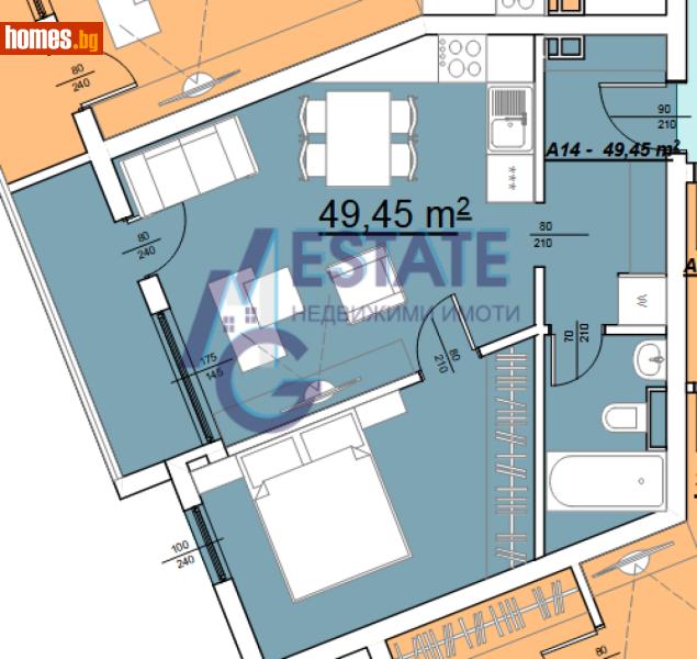 Двустаен, 55m² - С.Равда, Бургас - Апартамент за продажба - ЕМ ДЖИ ЕСТЕЙТ - 117017112