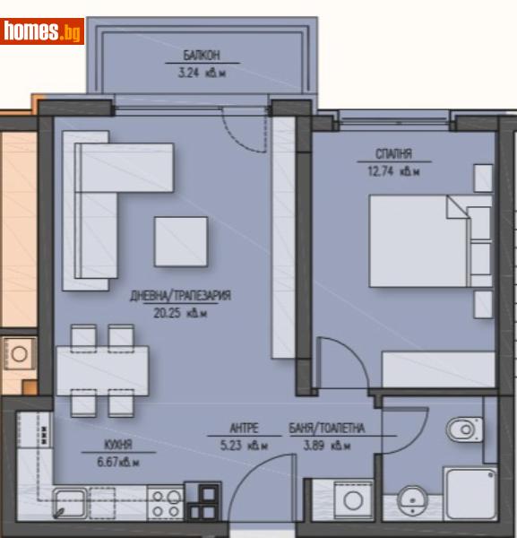 Двустаен, 75m² - Жк. Зона Б5, София - Апартамент за продажба - АСГАРД ПРОПЪРТИС - 117069028