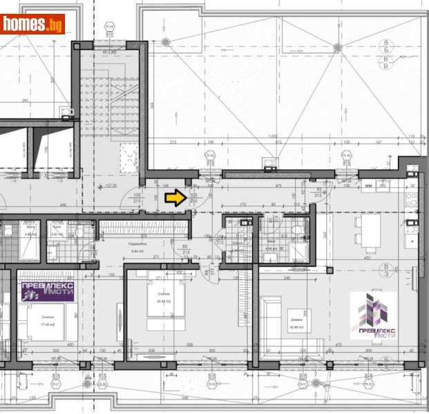Тристаен, 156m² - Кв. Кършияка, Пловдив - Апартамент за продажба - Превилекс имоти ЕООД - 117093927
