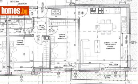 Тристаен, 103m² - Апартамент за продажба - 117097145