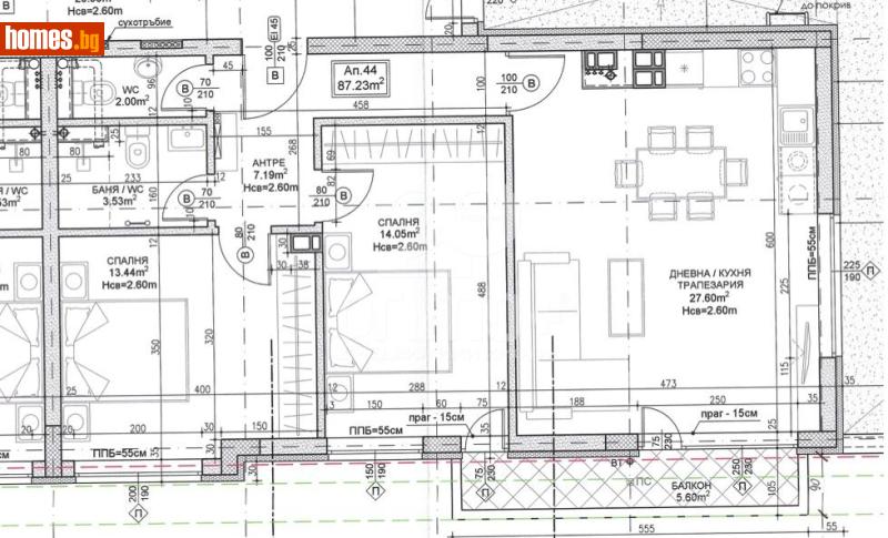 Тристаен, 103m² - Жк. Дружба 2, София - Апартамент за продажба - Примо Плюс - 117097145