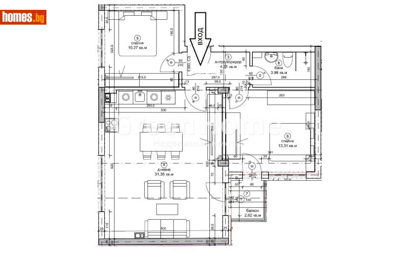 Тристаен, 91m² -  Окръжна Болница, Варна - Апартамент за продажба - Green Home - 117115734