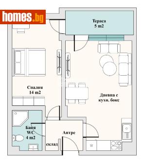 Двустаен, 66m² - Апартамент за продажба - 117119448