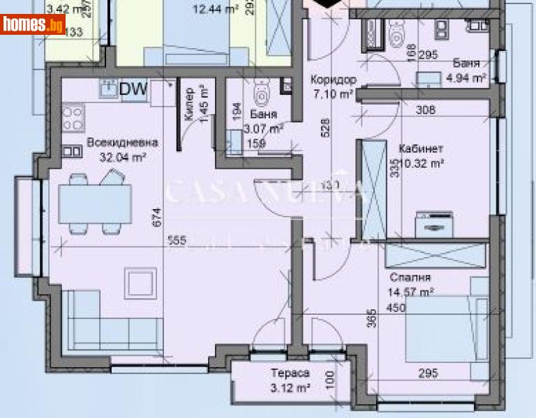 Тристаен, 115m² -  Център, Перник - Апартамент за продажба - Casa Nueva Real Estate - 117147500