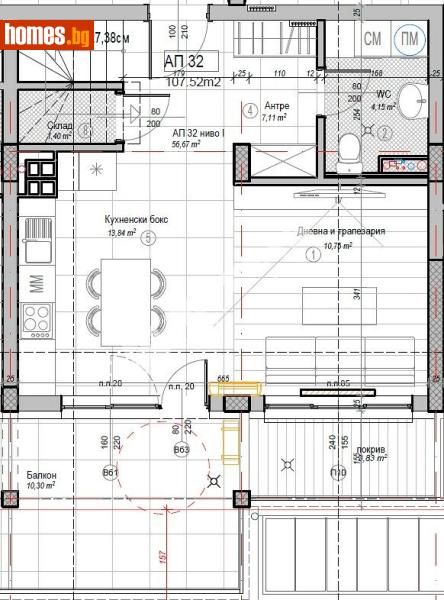 Мезонет, 123m² - Жк. Слатина, София - Апартамент за продажба - МИРЕЛА - 117167659