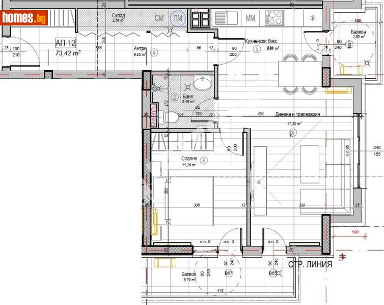 Двустаен, 84m² - Жк. Слатина, София - Апартамент за продажба - МИРЕЛА - 117167682