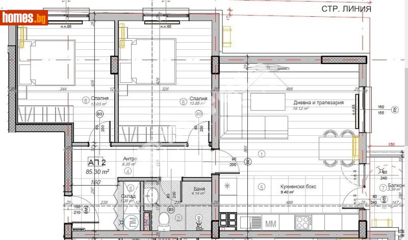 Тристаен, 98m² - Жк. Слатина, София - Апартамент за продажба - МИРЕЛА - 117167684