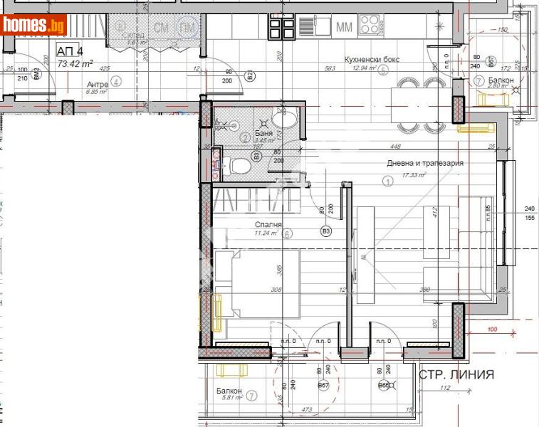 Двустаен, 84m² - Жк. Слатина, София - Апартамент за продажба - МИРЕЛА - 117167689
