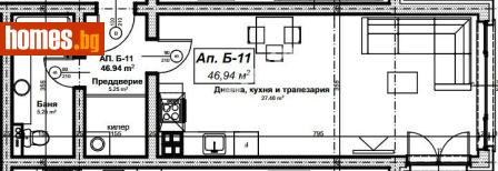Едностаен, 54m² - Апартамент за продажба - 117167900