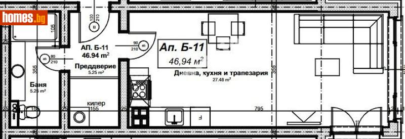 Едностаен, 54m² - София, София - град - Апартамент за продажба - МИРЕЛА - 117168026