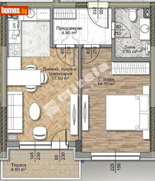 Двустаен, 63m² - София, София - град - Апартамент за продажба - МИРЕЛА - 117168634