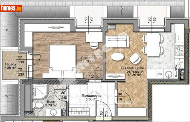 Двустаен, 67m² - София, София - град - Апартамент за продажба - МИРЕЛА - 117168782