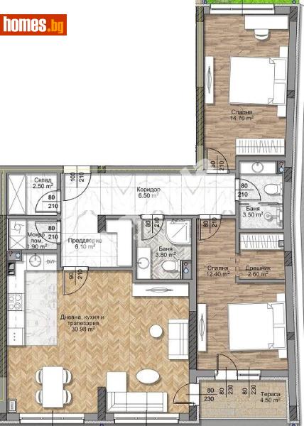 Тристаен, 121m² - София, София - град - Апартамент за продажба - МИРЕЛА - 117168815