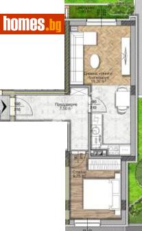 Двустаен, 63m² - Апартамент за продажба - 117168822