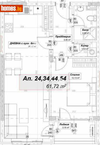 Двустаен, 76m² - София, София - град - Апартамент за продажба - МИРЕЛА - 117168869