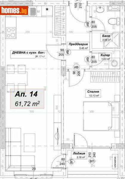 Двустаен, 76m² - София, София - град - Апартамент за продажба - МИРЕЛА - 117169194