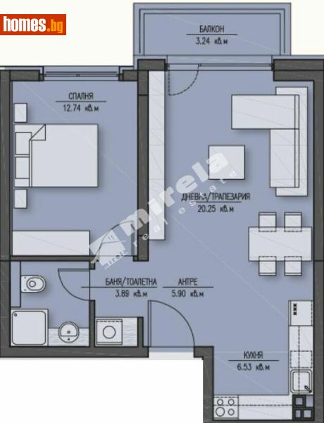 Двустаен, 79m² - Жк. Зона Б5, София - Апартамент за продажба - МИРЕЛА - 117169511