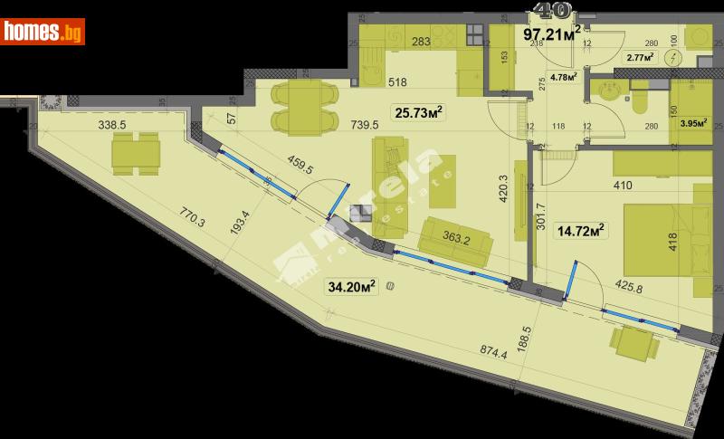 Двустаен, 110m² - Жк. Овча Купел, София - Апартамент за продажба - МИРЕЛА - 117169691