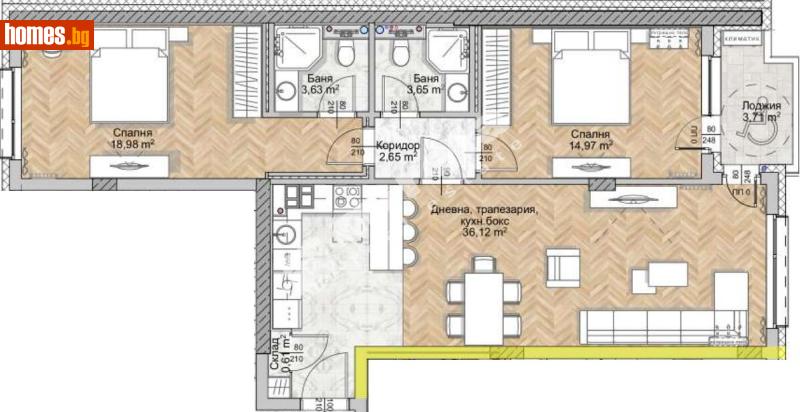 Тристаен, 113m² - София, София - град - Апартамент за продажба - МИРЕЛА - 117170112