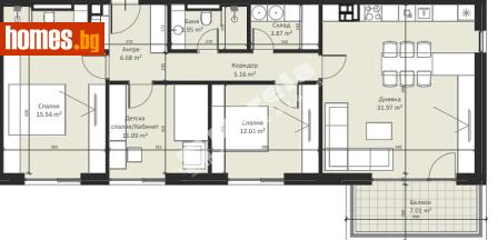 Тристаен, 145m² - Апартамент за продажба - 117170269