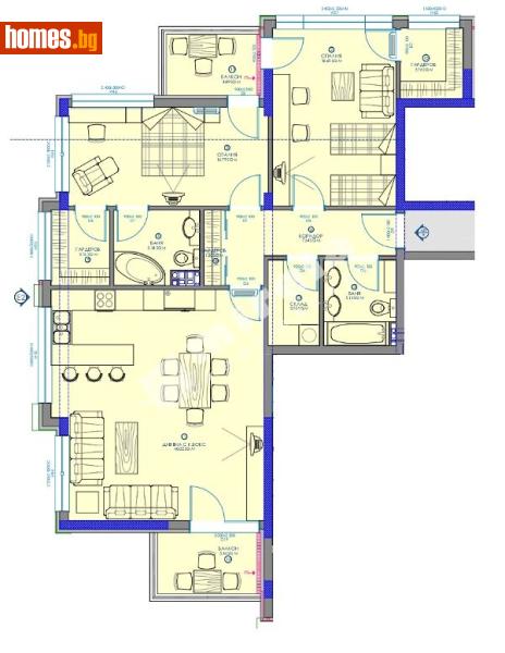 Тристаен, 158m² - Кв. Манастирски Ливади, София - Апартамент за продажба - МИРЕЛА - 117170320