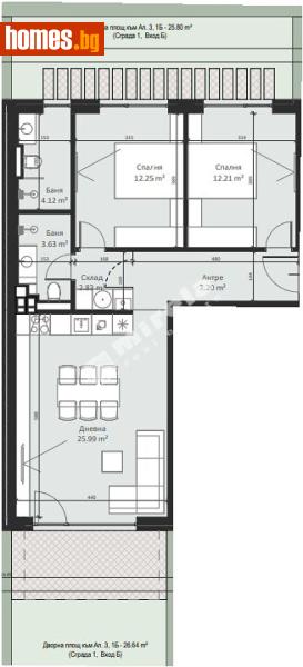 Тристаен, 94m² - Кв. Малинова Долина, София - Апартамент за продажба - МИРЕЛА - 117170338