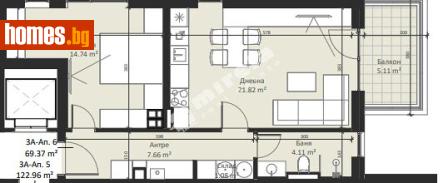 Двустаен, 83m² - Апартамент за продажба - 117170490