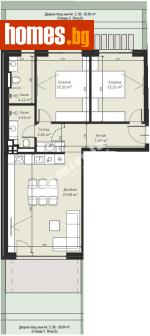 Тристаен, 95m² - Апартамент за продажба - 117170494