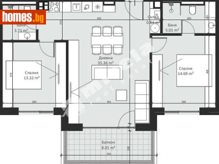 Тристаен, 115m² - Апартамент за продажба - 117170504