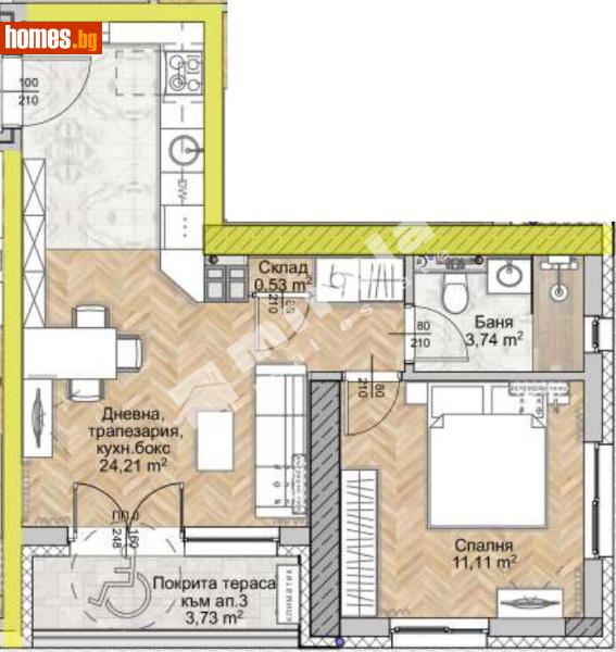 Двустаен, 63m² - София, София - град - Апартамент за продажба - МИРЕЛА - 117170621