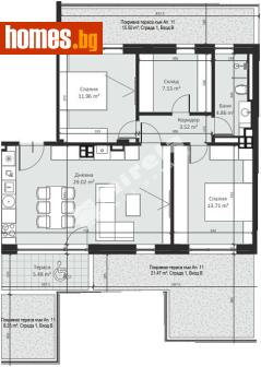 Тристаен, 107m² - Апартамент за продажба - 117170829