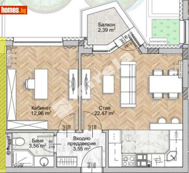 Двустаен, 62m² - София, София - град - Апартамент за продажба - МИРЕЛА - 117170847