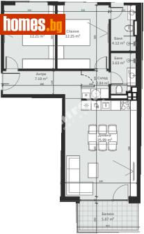 Тристаен, 105m² - Апартамент за продажба - 117170856
