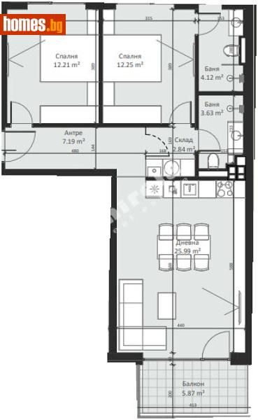 Тристаен, 105m² - Кв. Малинова Долина, София - Апартамент за продажба - МИРЕЛА - 117170856