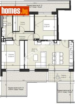 Тристаен, 107m² - Апартамент за продажба - 117170874