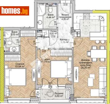 Тристаен, 110m² - Апартамент за продажба - 117170894