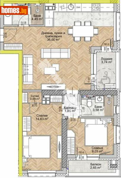 Тристаен, 110m² - София, София - град - Апартамент за продажба - МИРЕЛА - 117170927