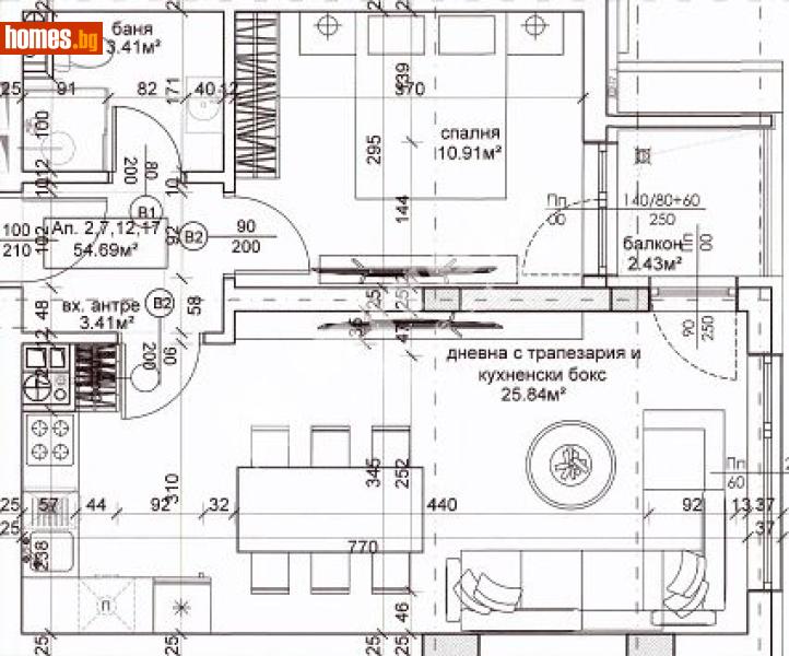 Двустаен, 63m² - Кв. Горна Баня, София - Апартамент за продажба - МИРЕЛА - 117170968