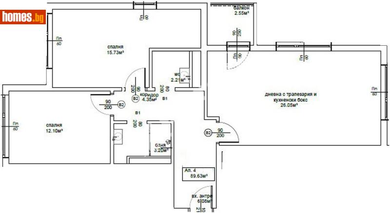 Тристаен, 102m² - Кв. Горна Баня, София - Апартамент за продажба - МИРЕЛА - 117171088