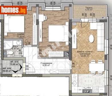 Тристаен, 93m² - Апартамент за продажба - 117171100