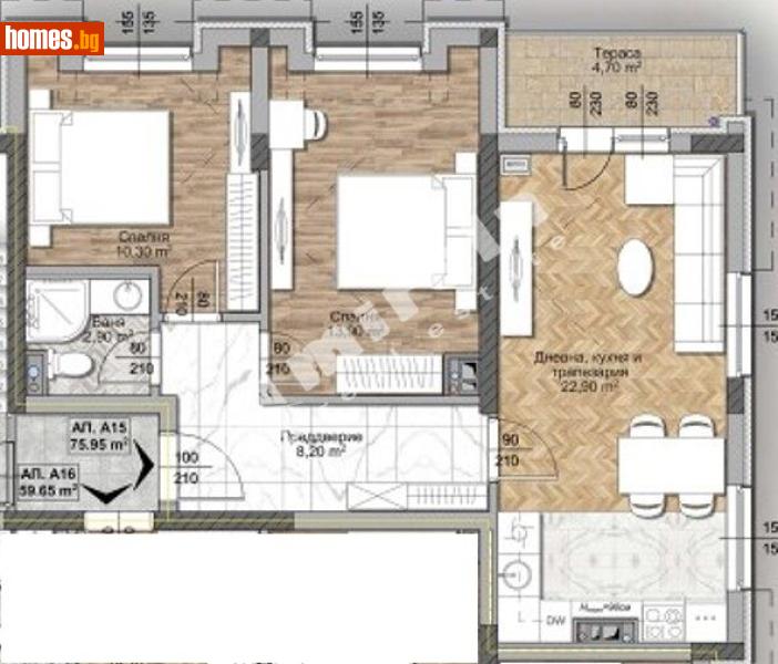 Тристаен, 93m² - София, София - град - Апартамент за продажба - МИРЕЛА - 117171100