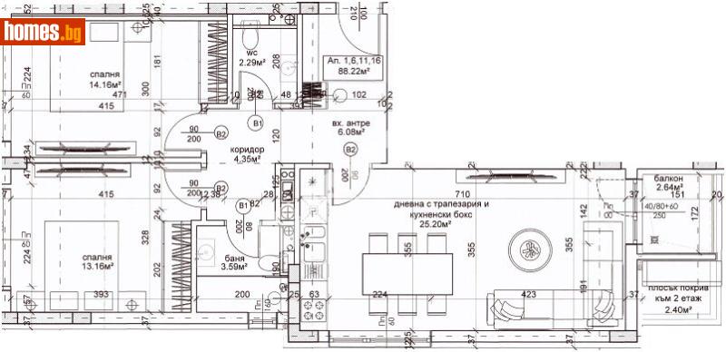 Тристаен, 101m² - Кв. Горна Баня, София - Апартамент за продажба - МИРЕЛА - 117171112