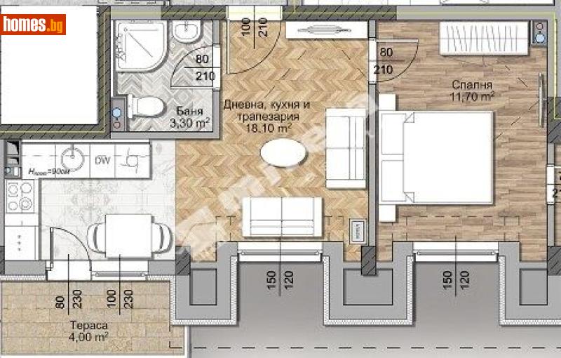 Двустаен, 73m² - София, София - град - Апартамент за продажба - МИРЕЛА - 117171116